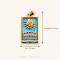 İthal Tarot Kolye Ucu Altın(The Sun)