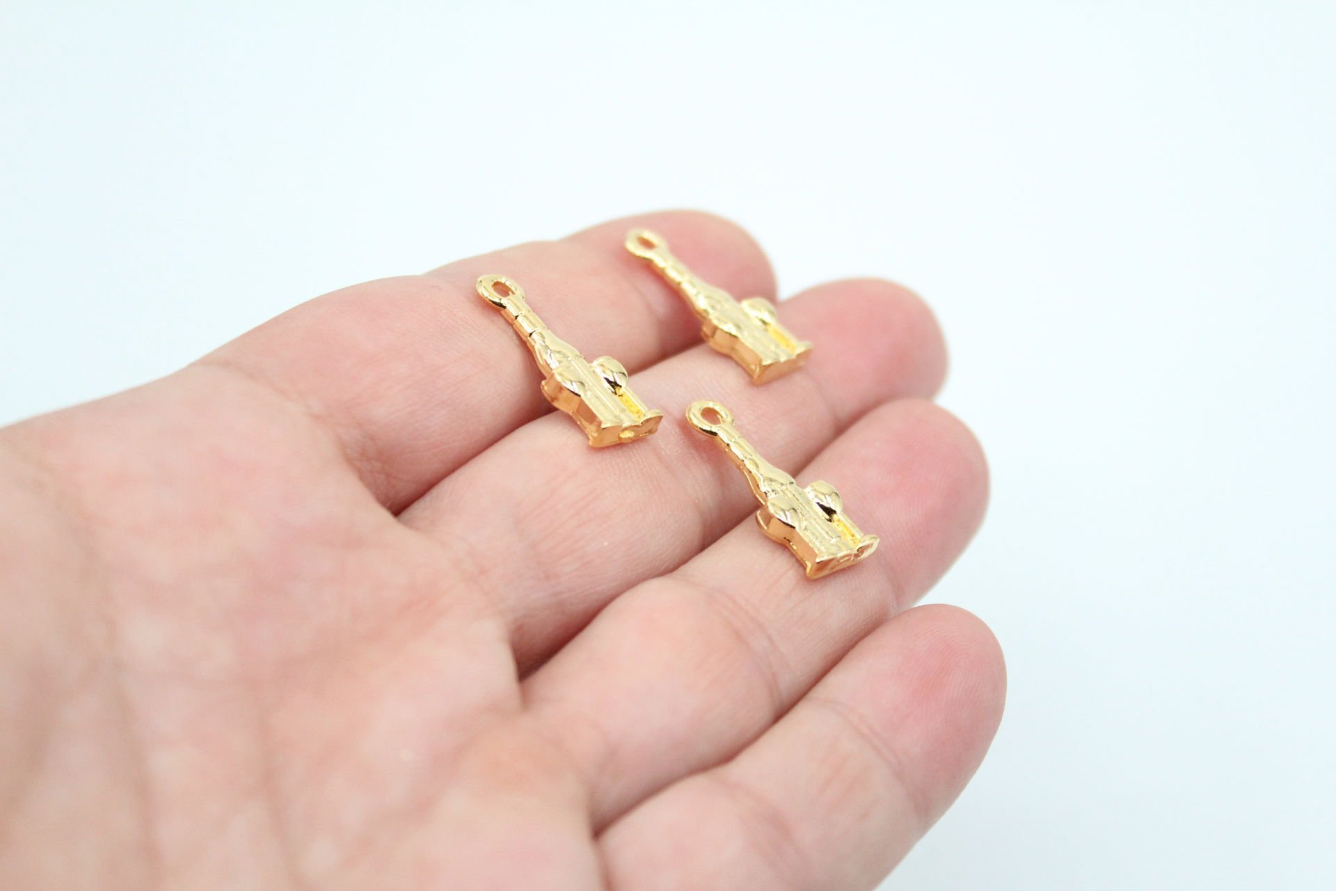 Altın Kaplama Döküm Şişe ve Kadeh Set