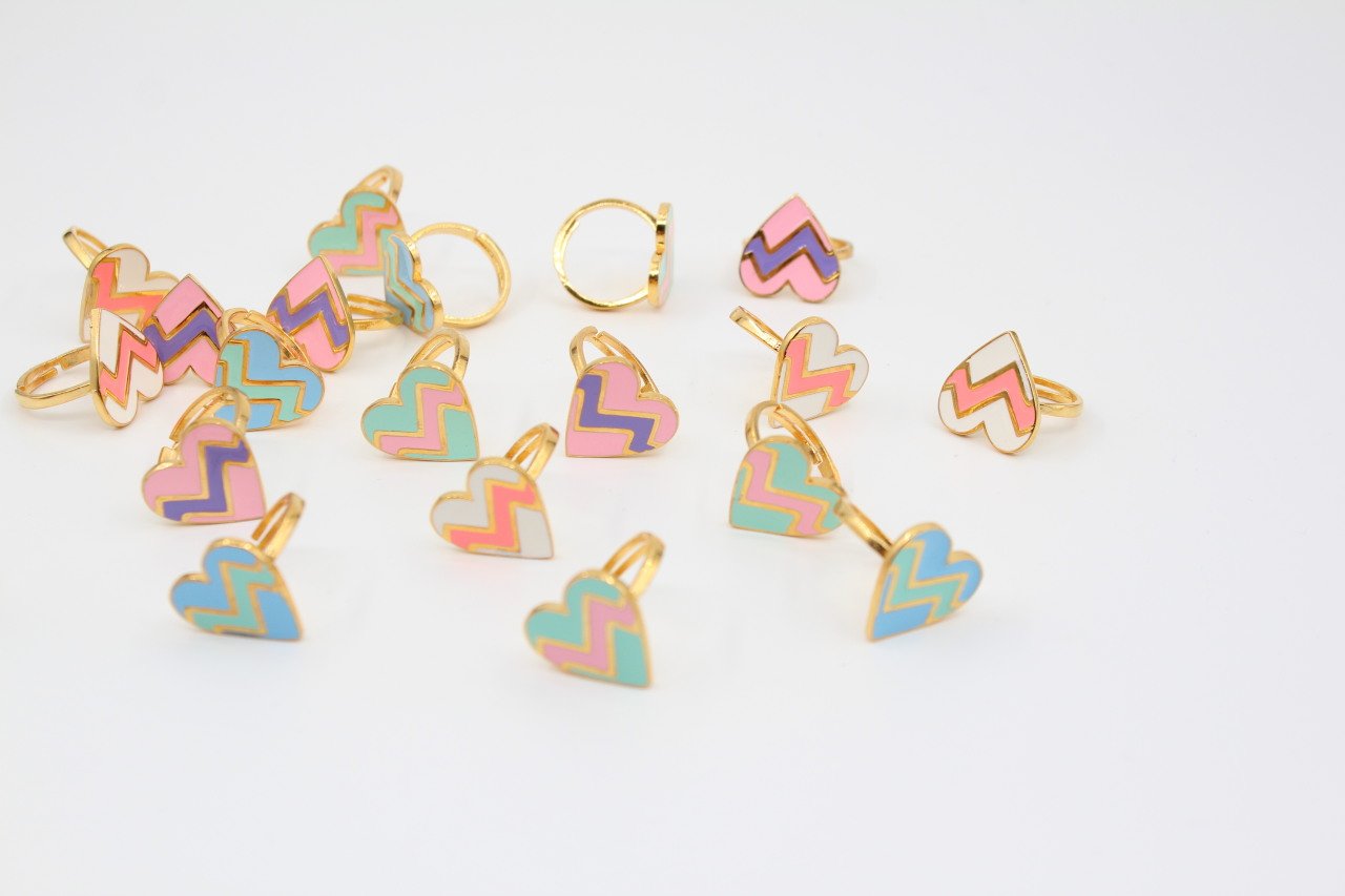 Altın Kap. Zigzag Kalp Yüzük