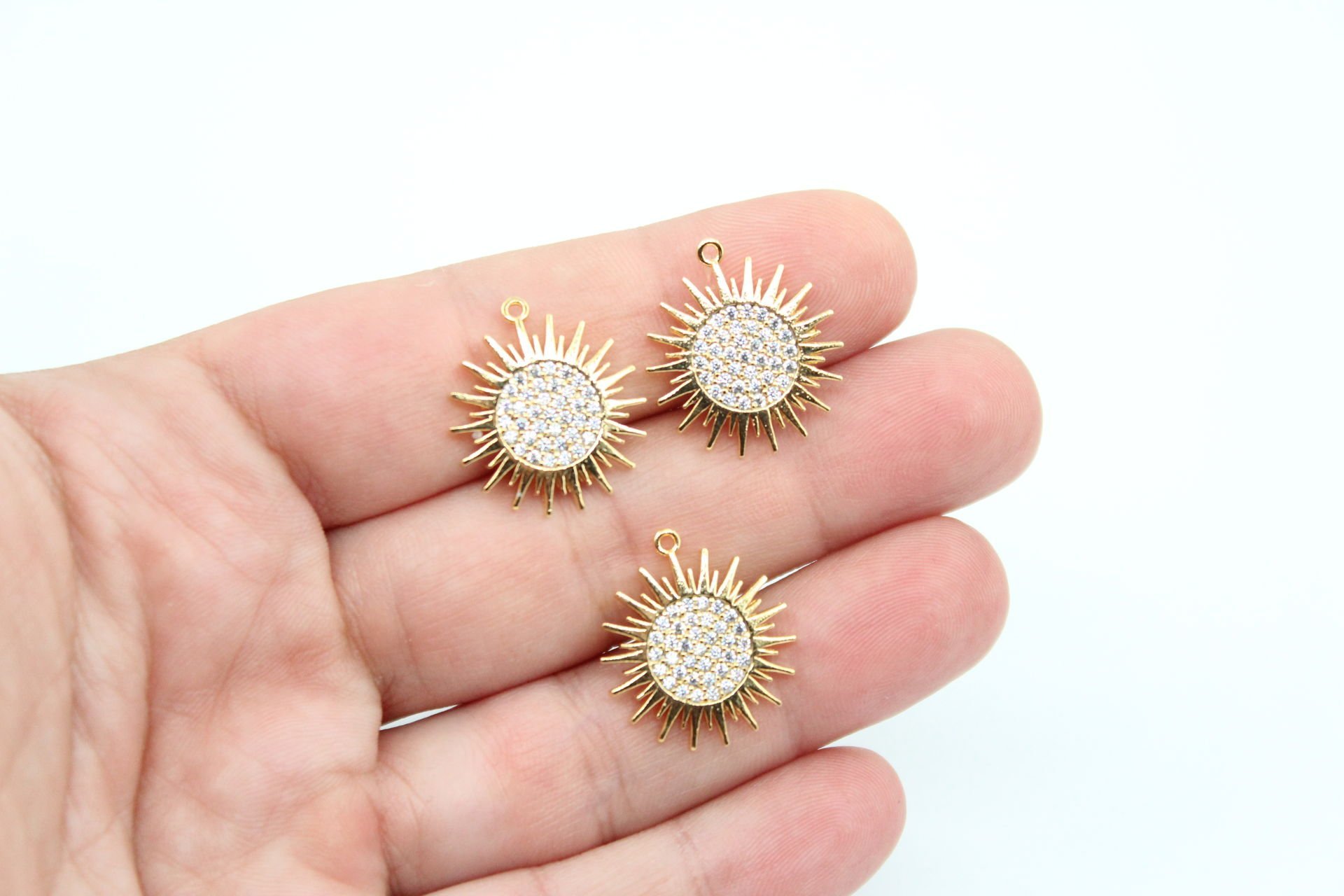 Altın Kaplama Zirkonlu Yeni Güneş