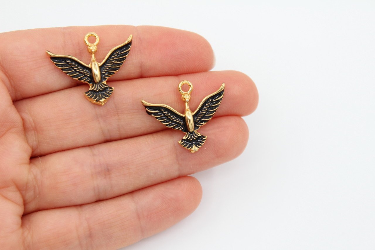 Altın Kap. Siyah Mineli Anka Kuşu