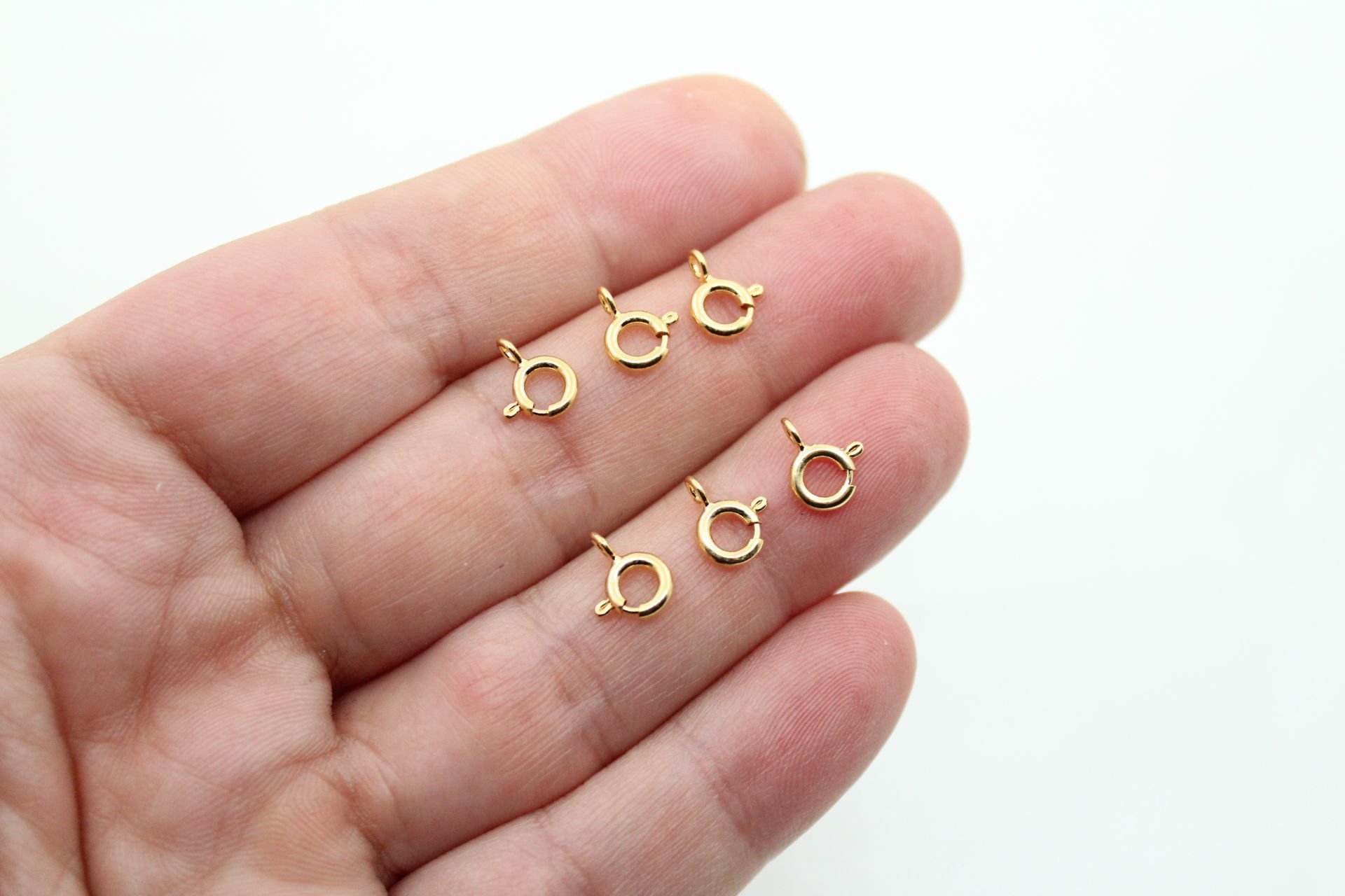 Altın Kaplama Küçük Yuvarlak Kilit 5mm