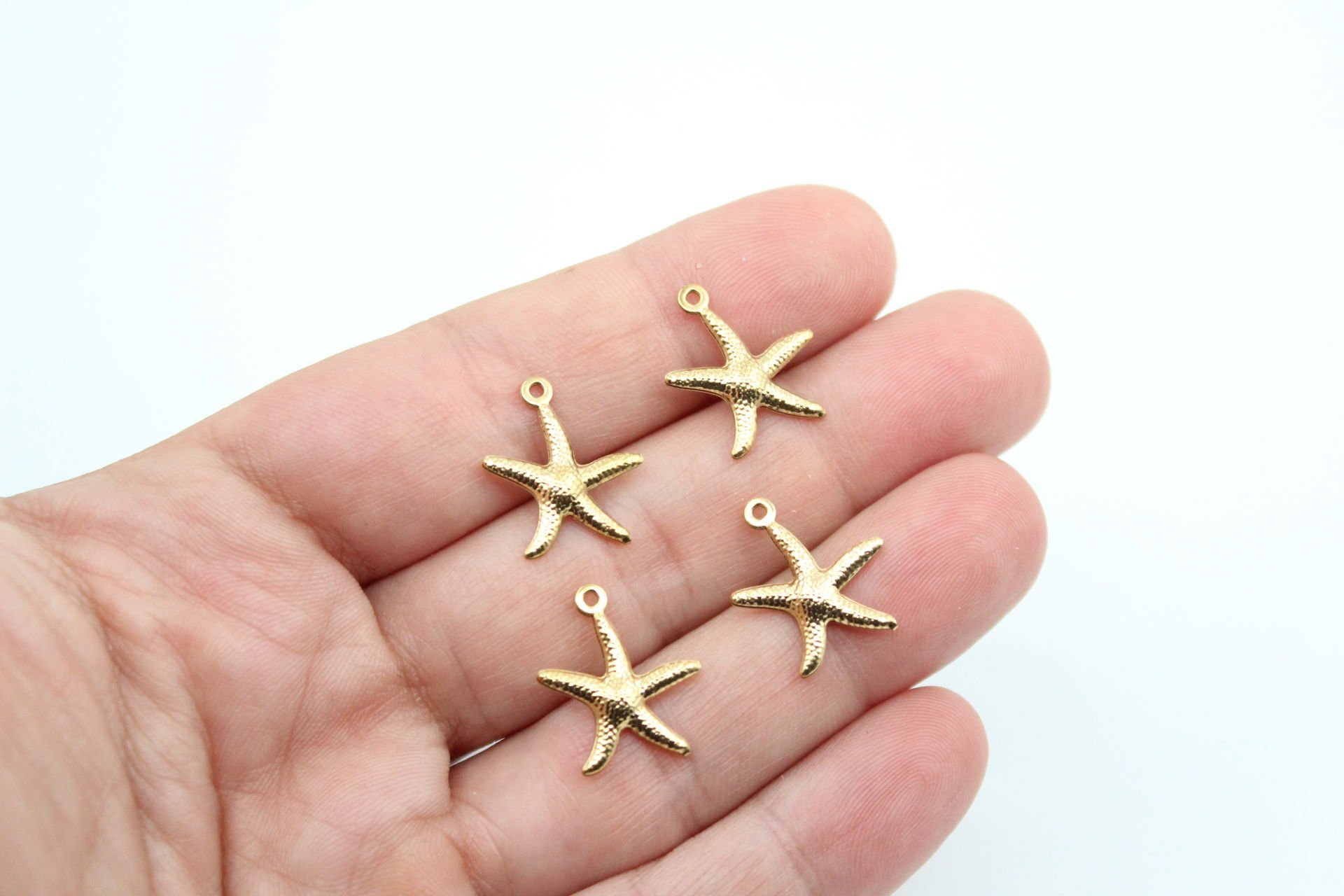 Çelik Deniz Yıldızı Kolye Ucu