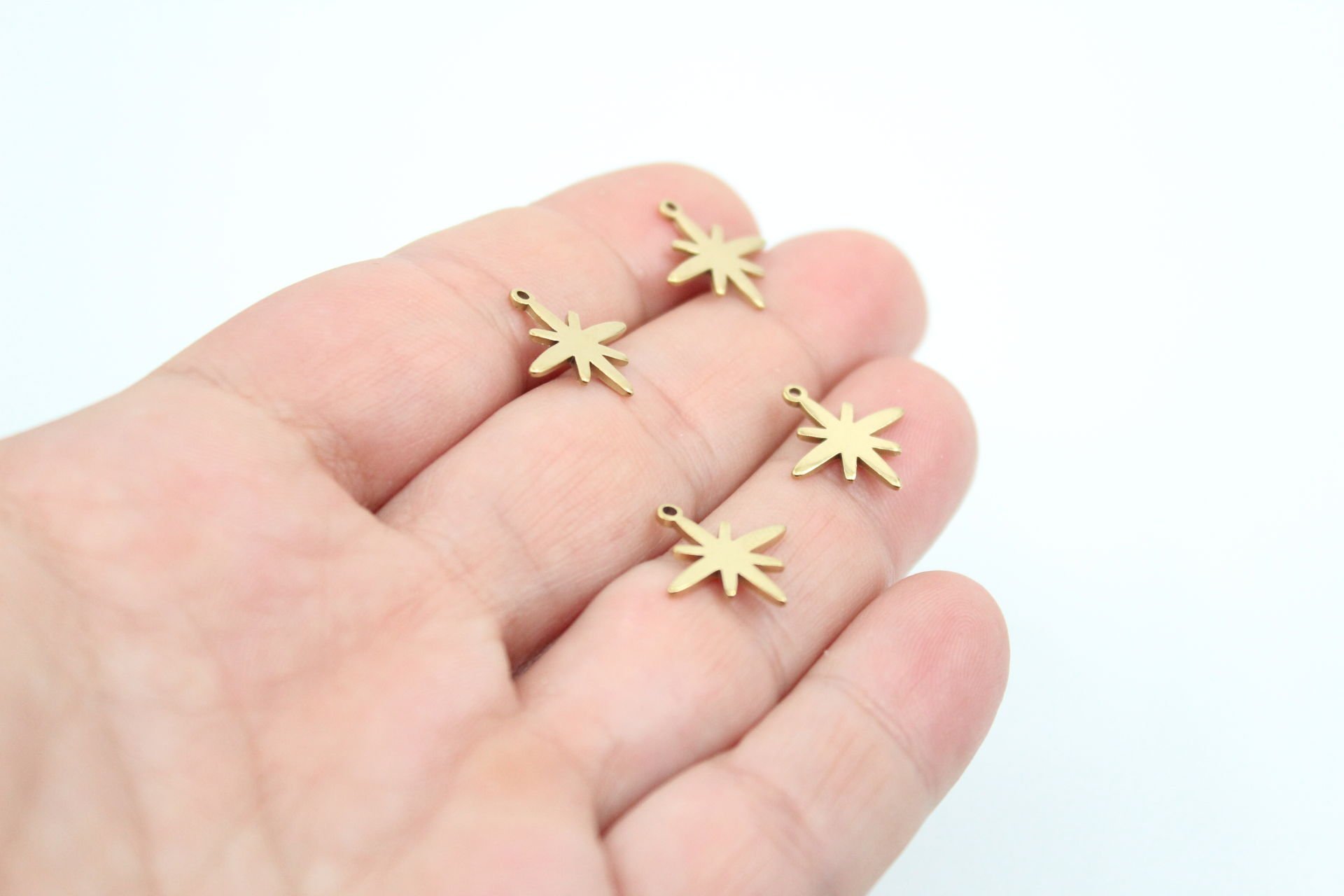 Çelik Kutup Yıldızı Kolye Ucu