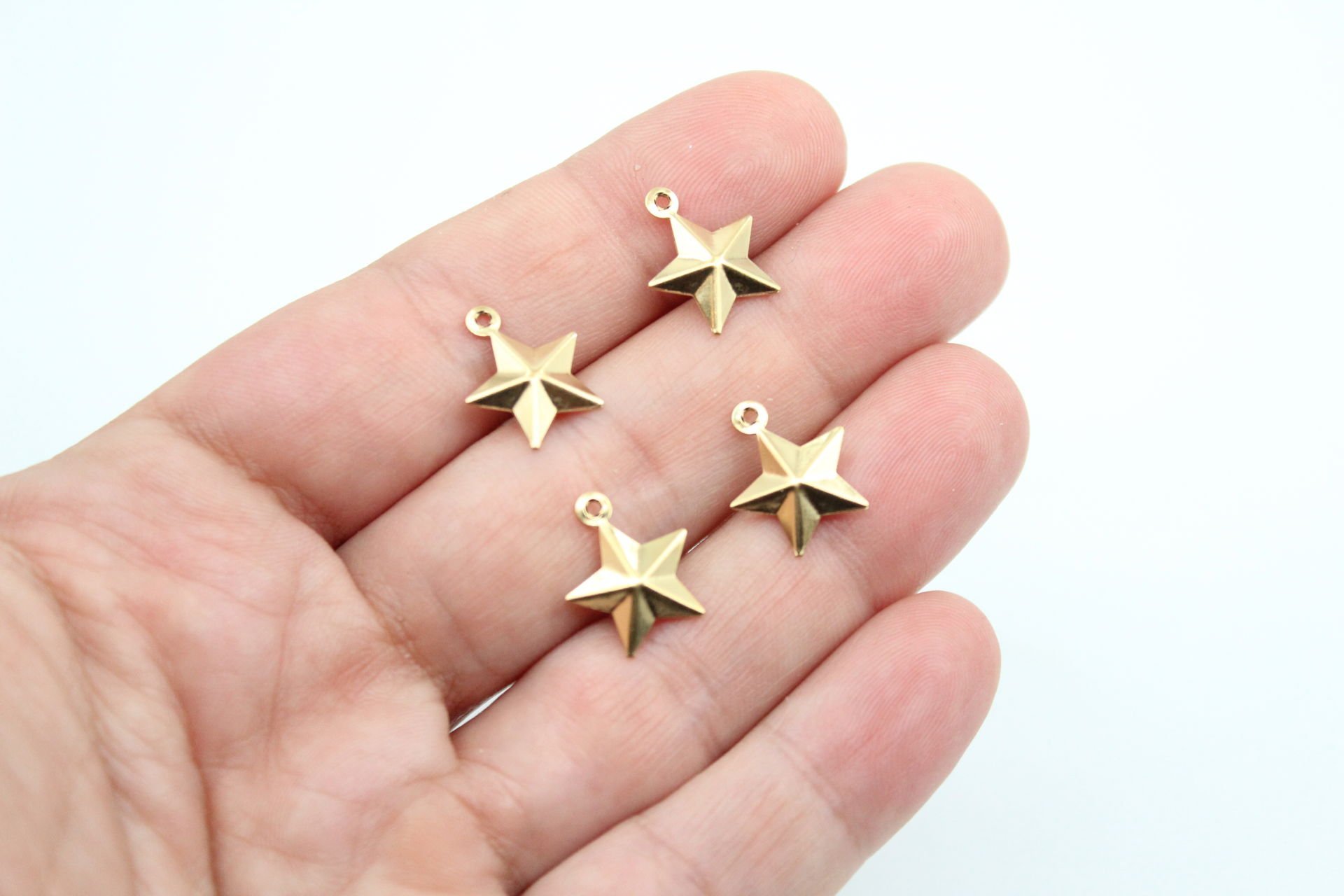 Çelik Yıldız Kolye Ucu