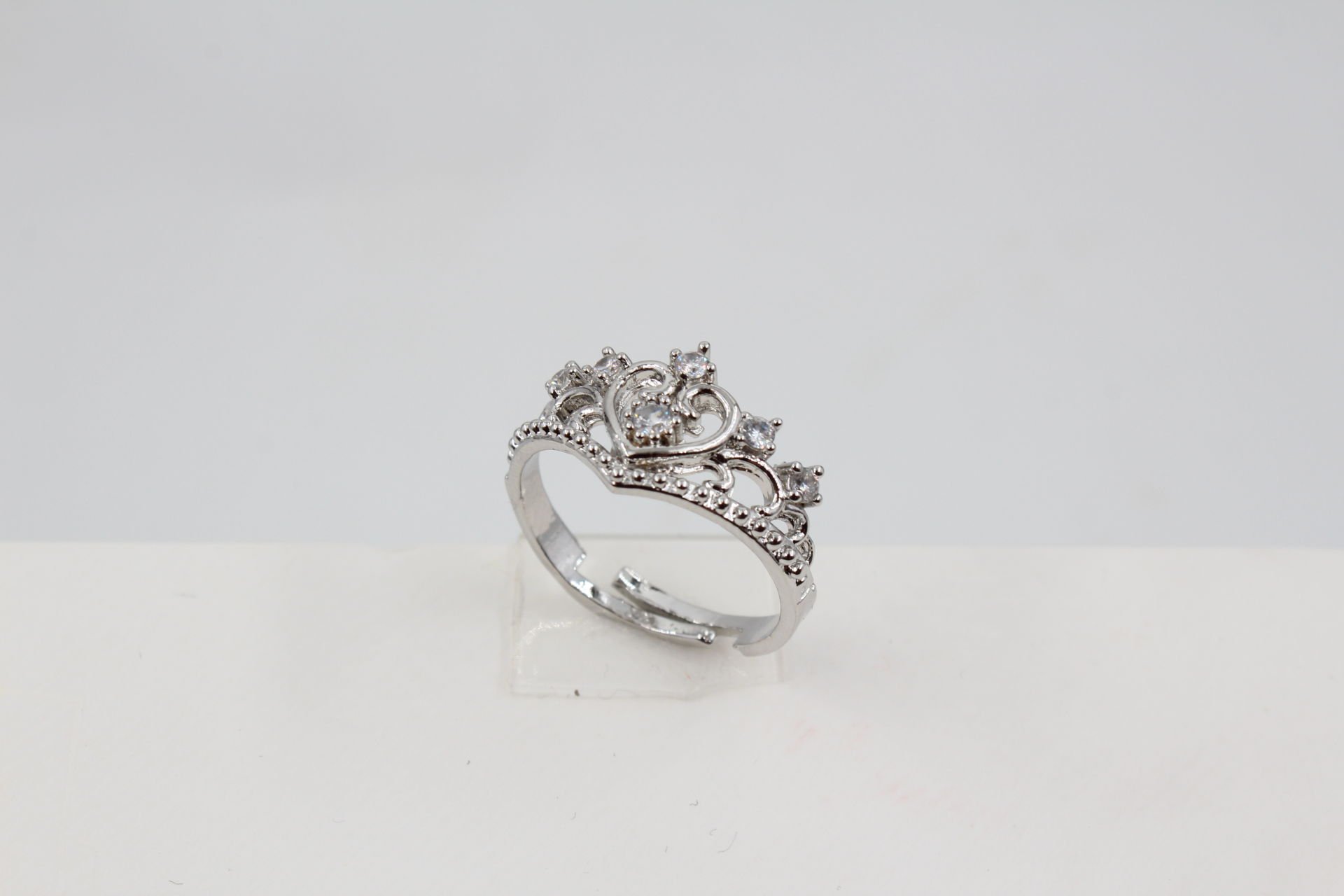 Rodyum Kaplama Prenses Yüzük