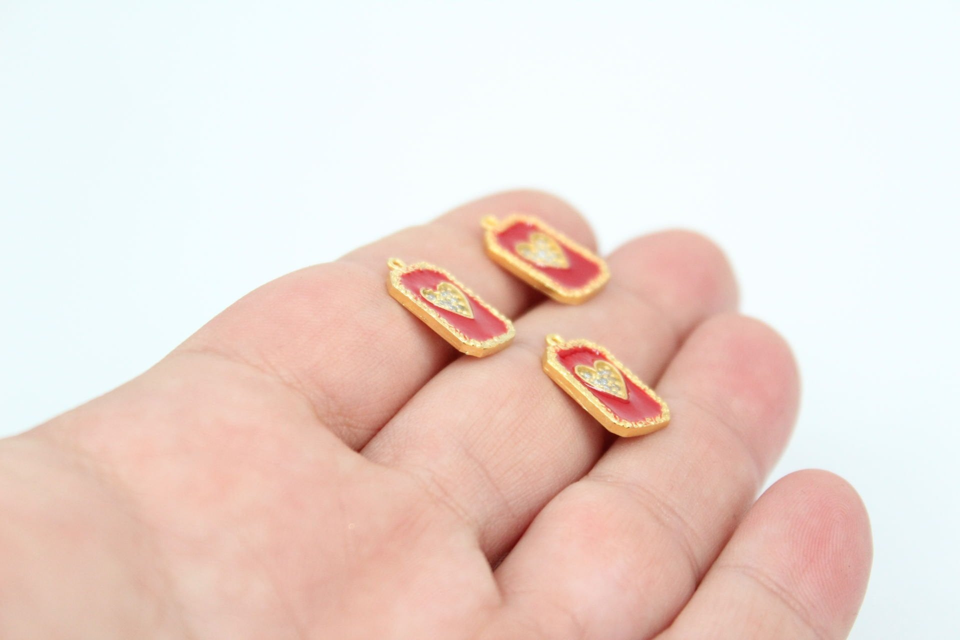 Altın Kaplama Mineli Zirkonlu Oyun Kartı Kupa