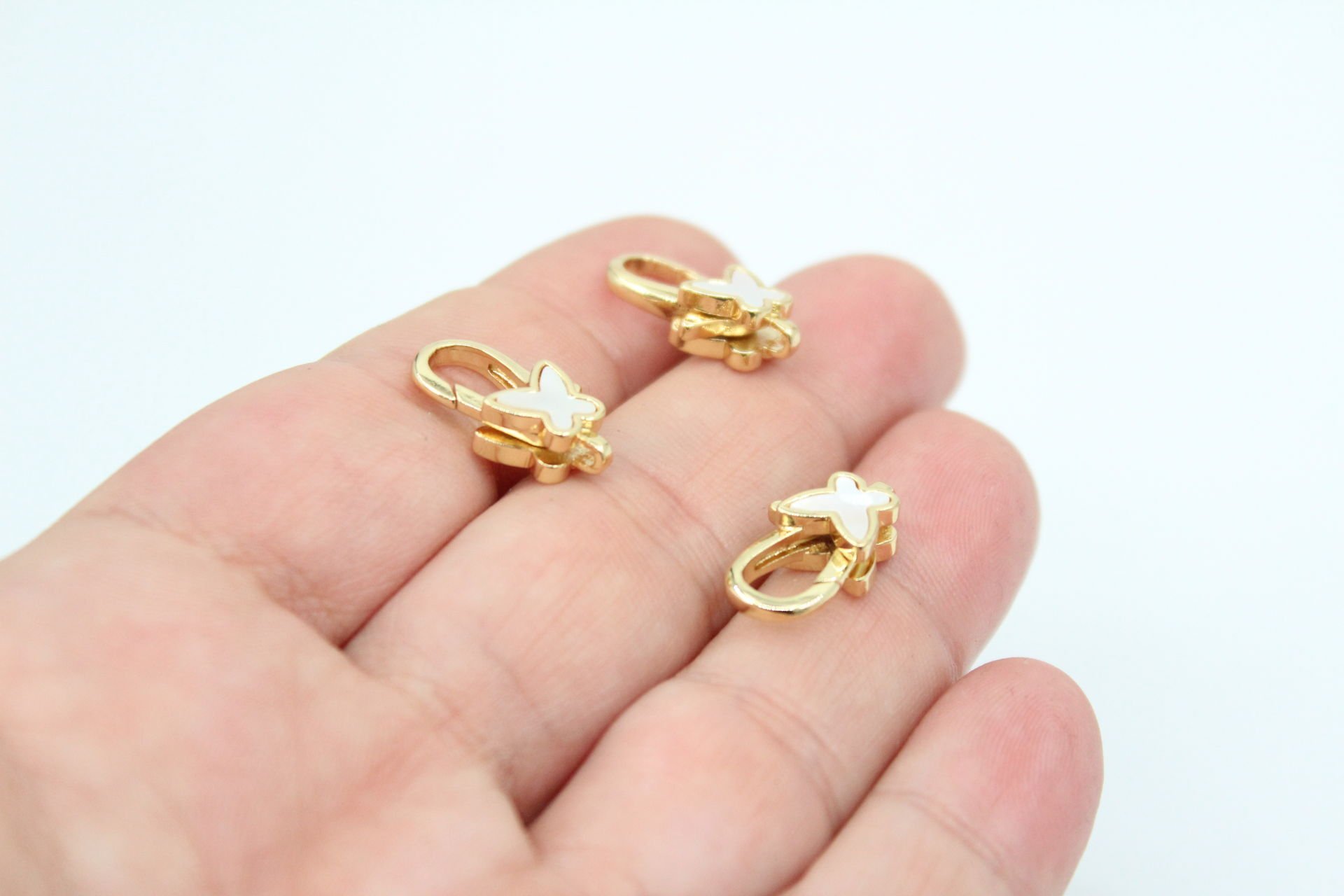 İthal Kelebek Sedef Taşlı Papağan Kilit