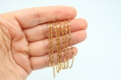 Altın Kap. Burgulu Zincir 1mt