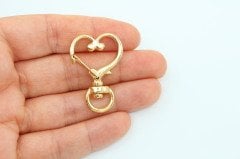 Altın Kap. Büyük Kalp Anahtarlık