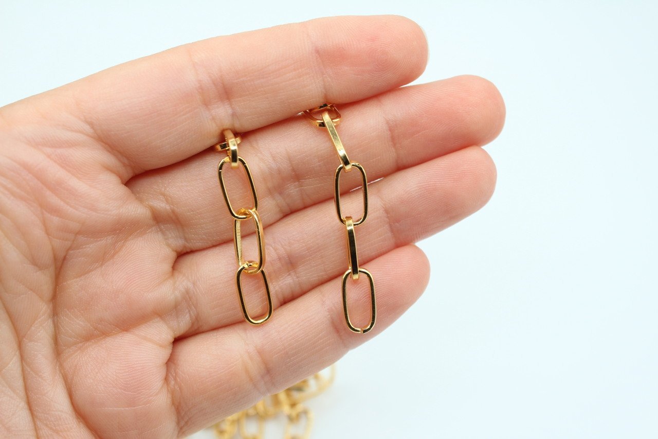 Altın Kap. Küçük Boy Ataç Zincir 1mt