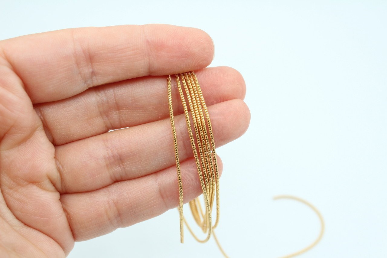 Altın Kap. Yılan Zincir 1mt