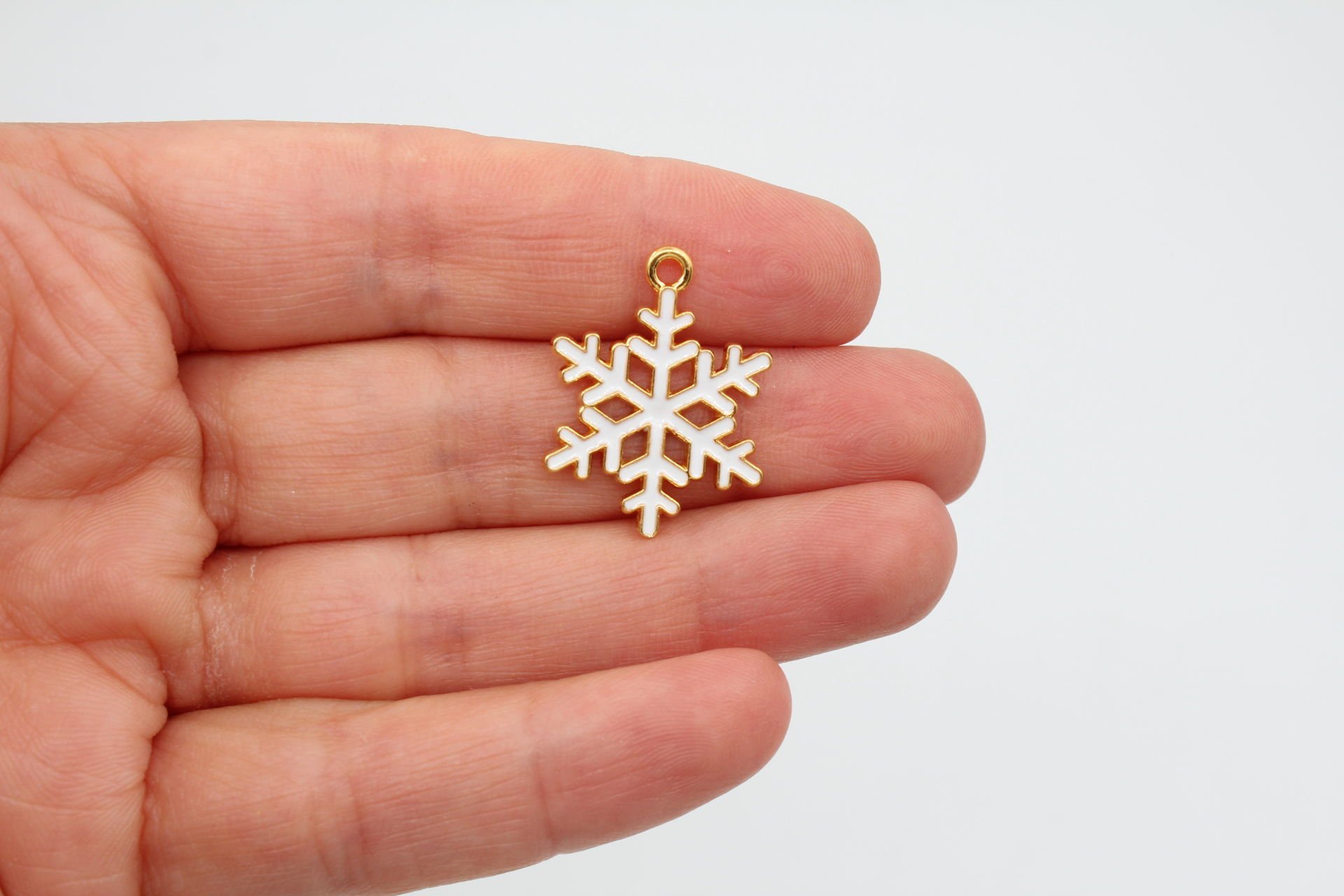 Altın Kaplama Yılbaşı Kar Tanesi