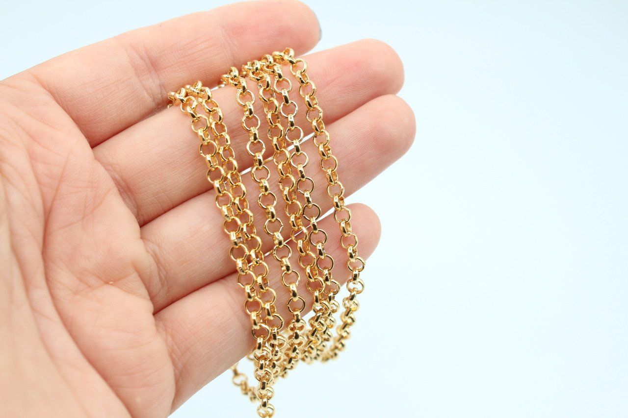 Altın Kap. 4mm Doc Zincir 1mt