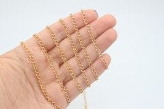 Altın Kap. Dar 0,8 Uzatma Zincir 1mt