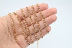 Altın Kap. Geniş 1,0 Uzatma Zincir 1mt