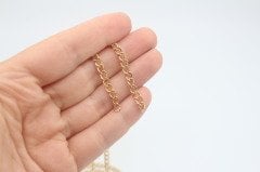 Altın Kap. Geniş 1,0 Uzatma Zincir 1mt