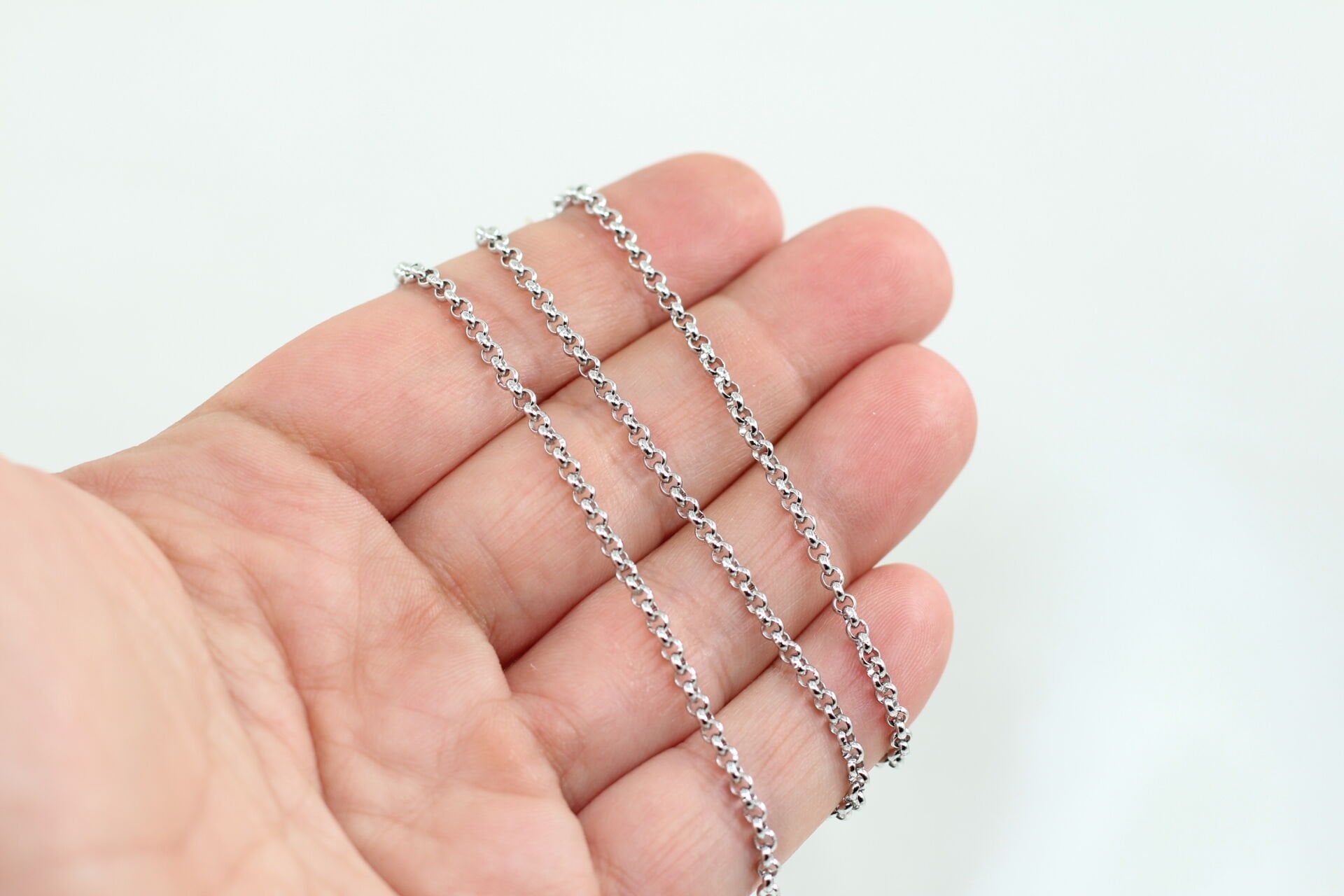 Çelik Gümüş 2.5mm Doc Zincir