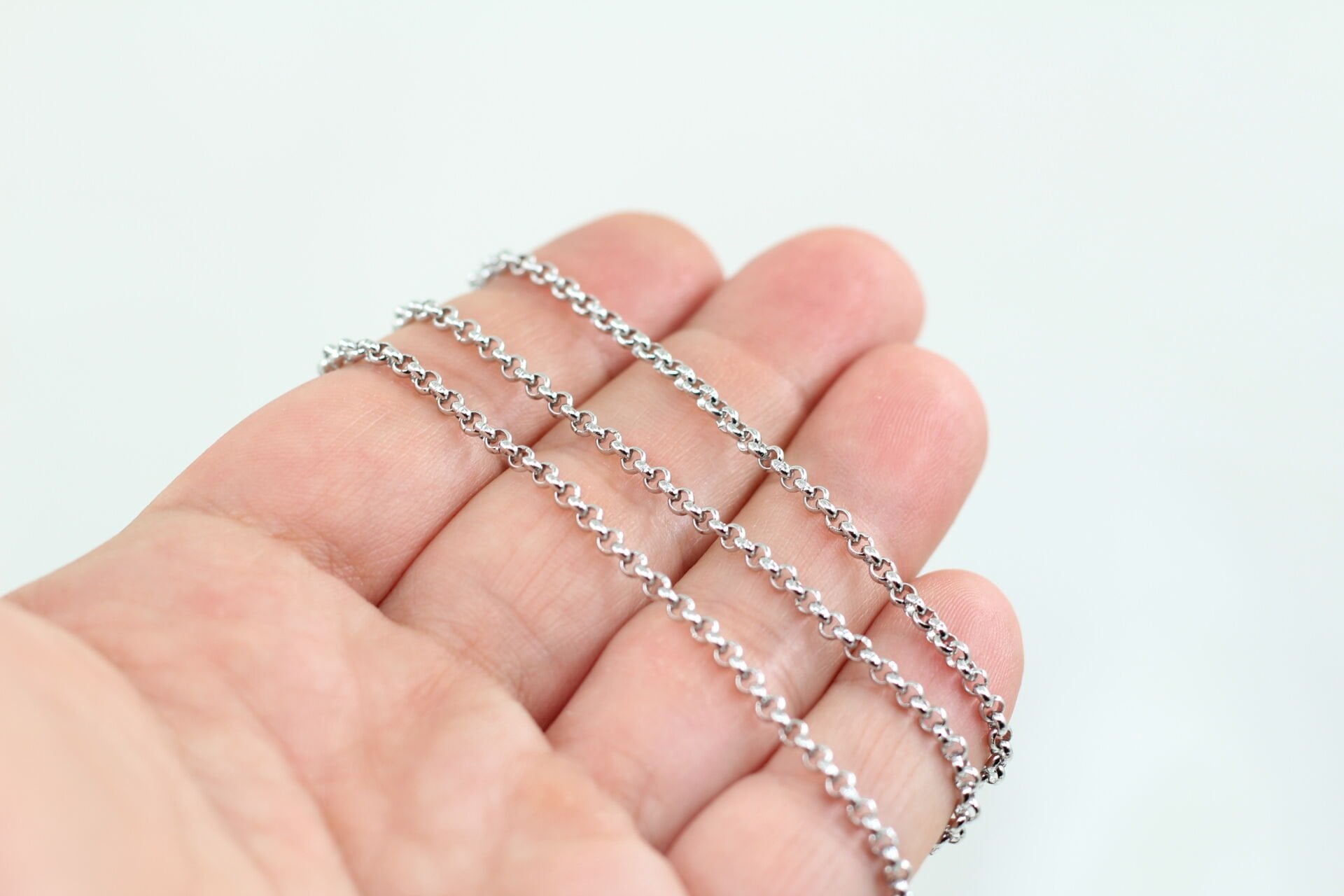 Çelik Gümüş 2.5mm Doc Zincir