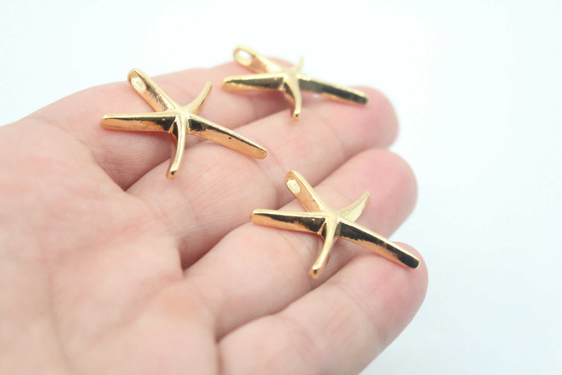 Altın Kaplama Döküm Büyük Deniz Yıldızı