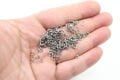 Rodyum Renk Çelik Halka 4mm