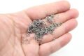 Rodyum Renk Çelik Halka 4mm