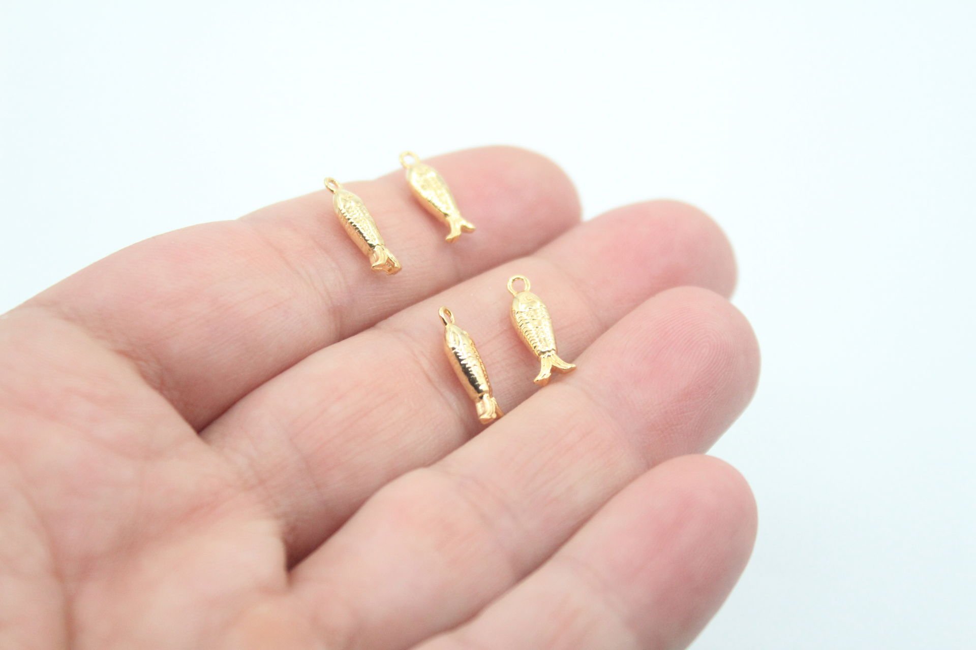 Altın Kaplama Döküm Küçük Balık