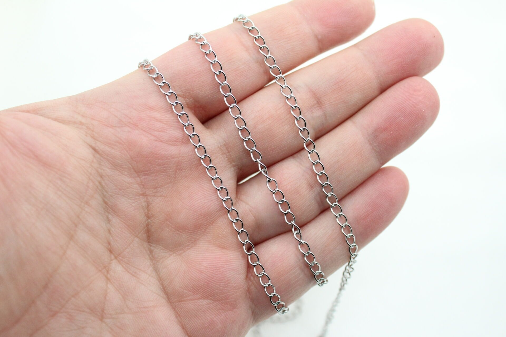 Çelik Gümüş Uzatma Zincir