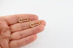 Altın Kap. Beyaz Taşlı Ataç