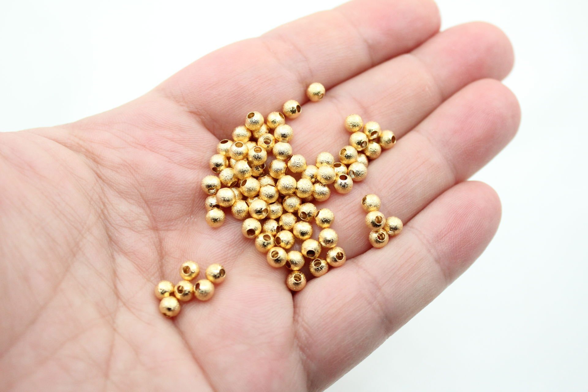 Altın Kaplama 4mm Pütürlü Top
