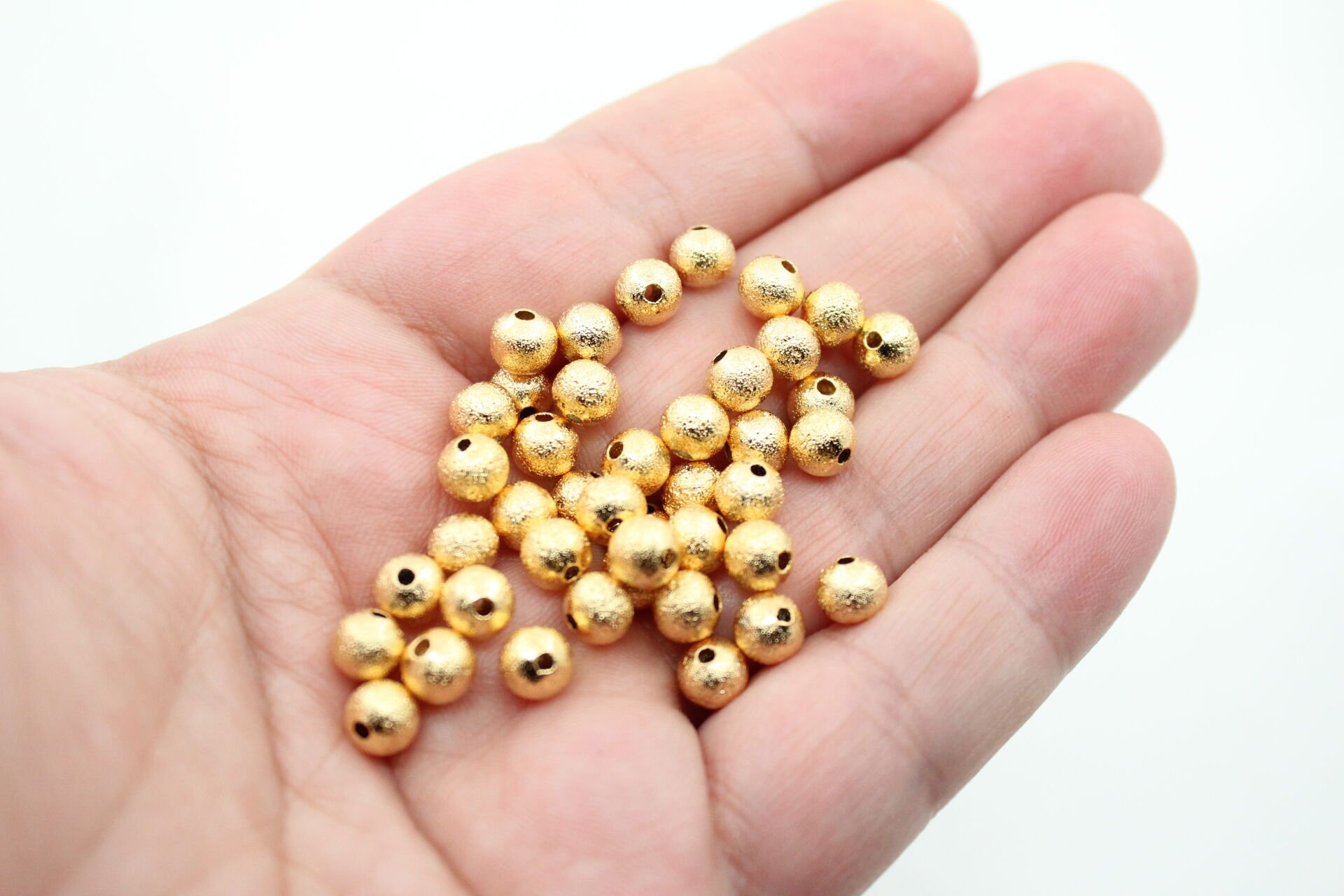 Altın Kaplama 6mm Pütürlü Top