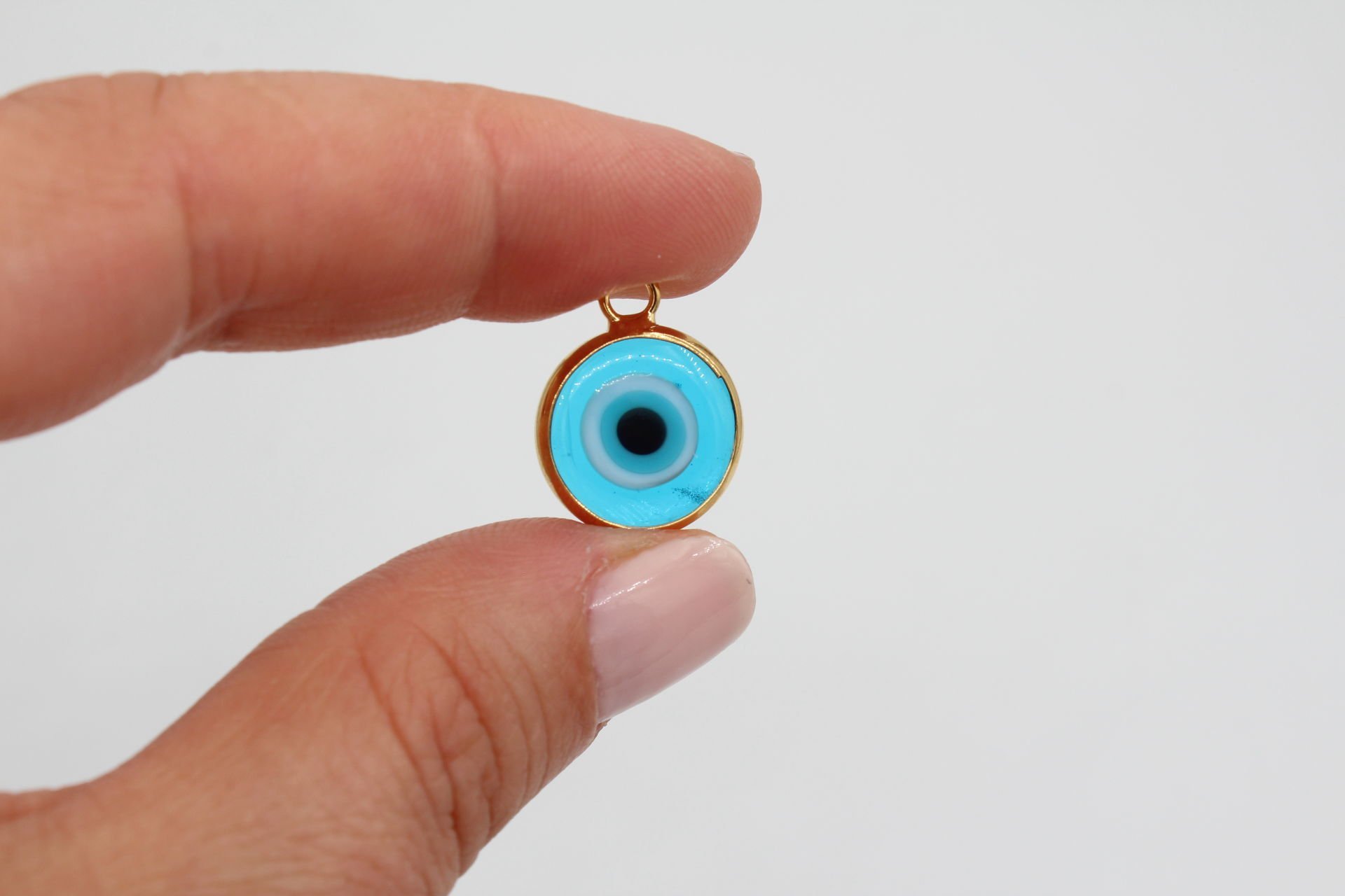 Altın Kaplama Mavi Sallantı Nazar Murano