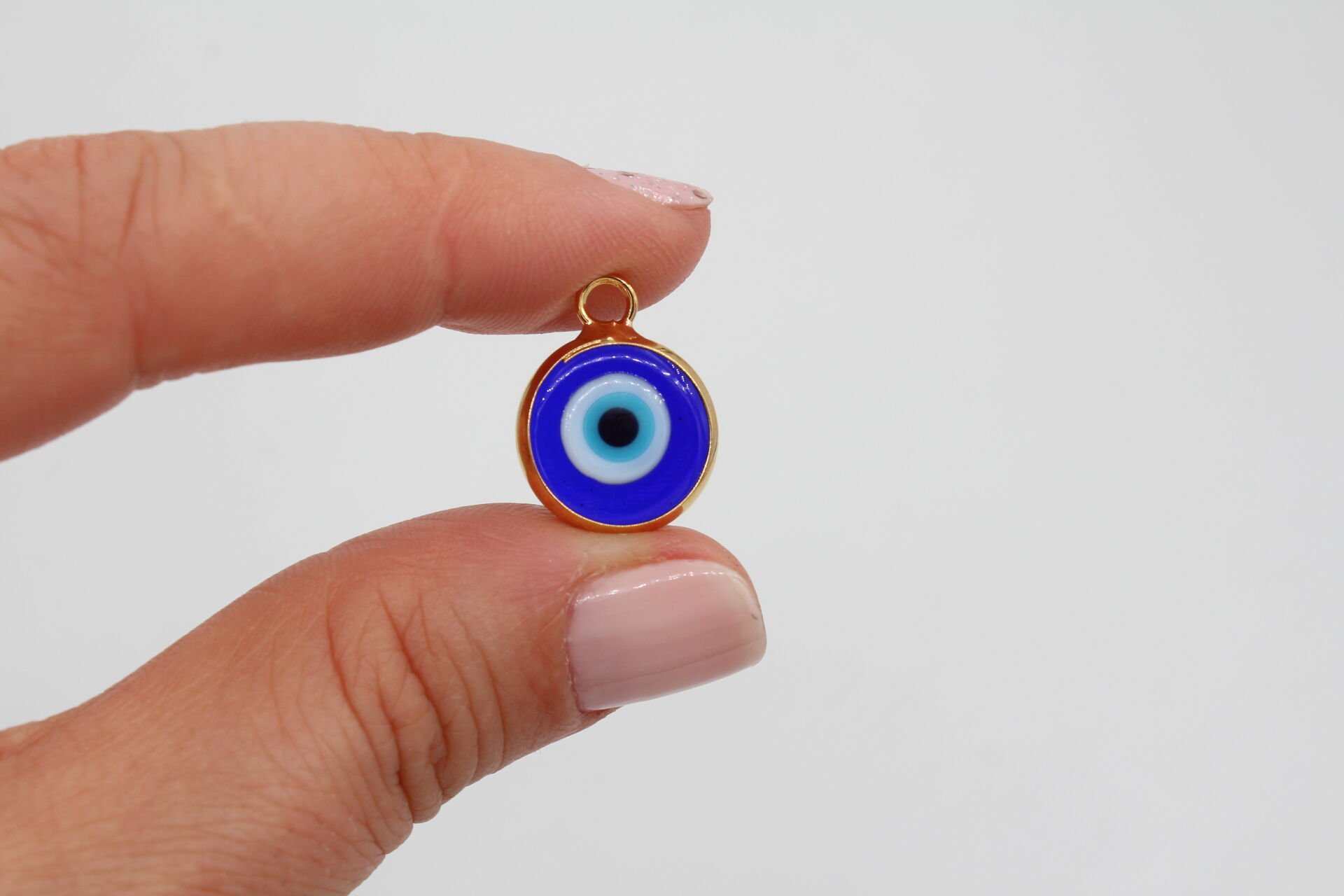 Altın Kaplama Lacivert Sallantı Nazar Murano