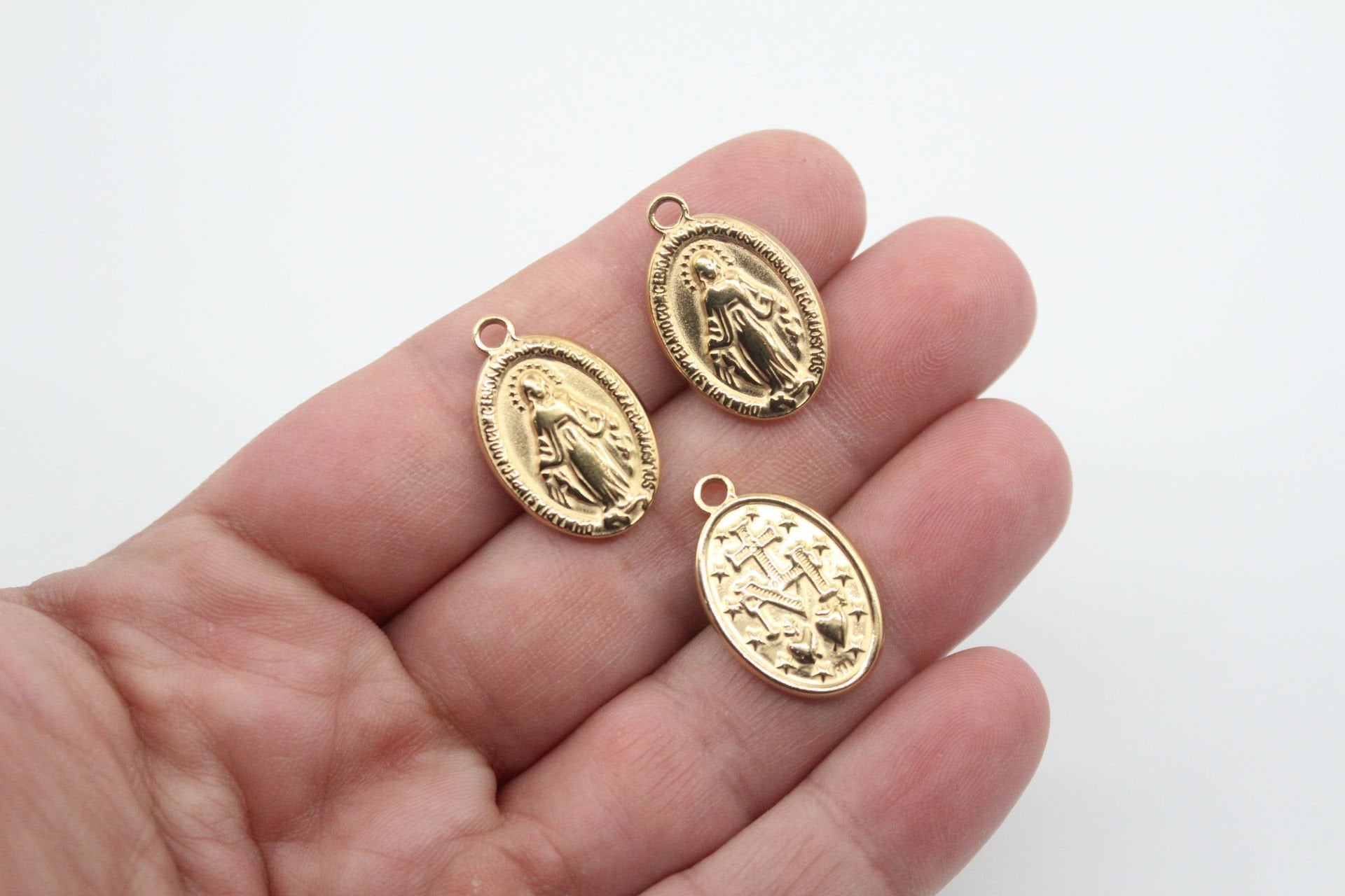 Madalyon Çelik Kolye Ucu