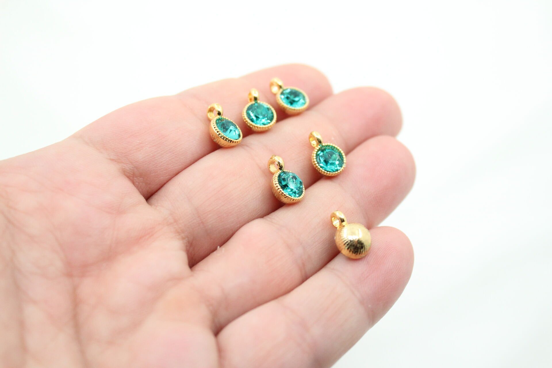 Altın Kaplama Tek Taş Sallantı Aparat Petrol