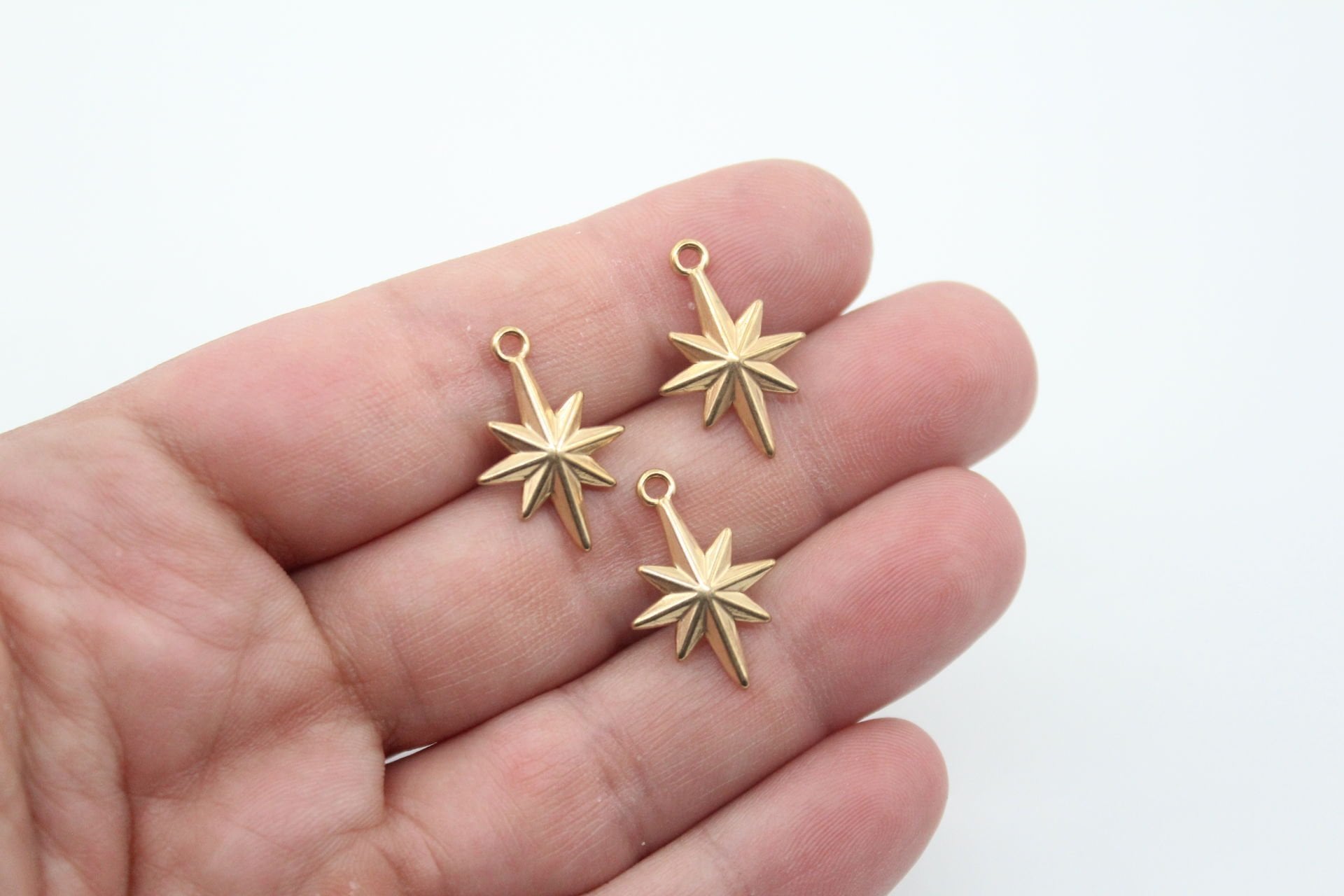 Kutup Yıldızı Çelik Kolye Ucu