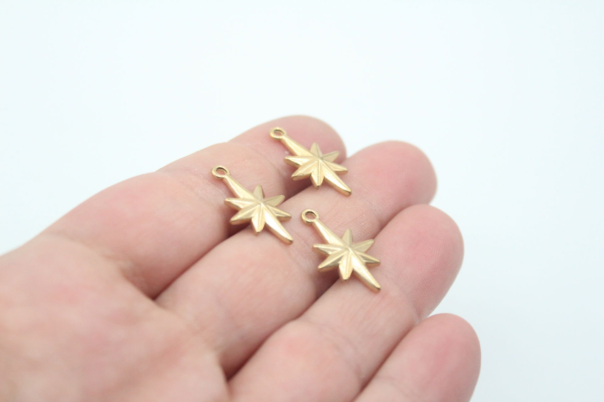 Kutup Yıldızı Çelik Kolye Ucu