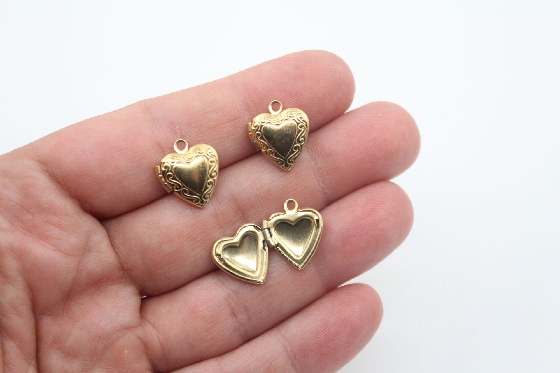 Çelik Küçük Kapaklı Kalp Sarı