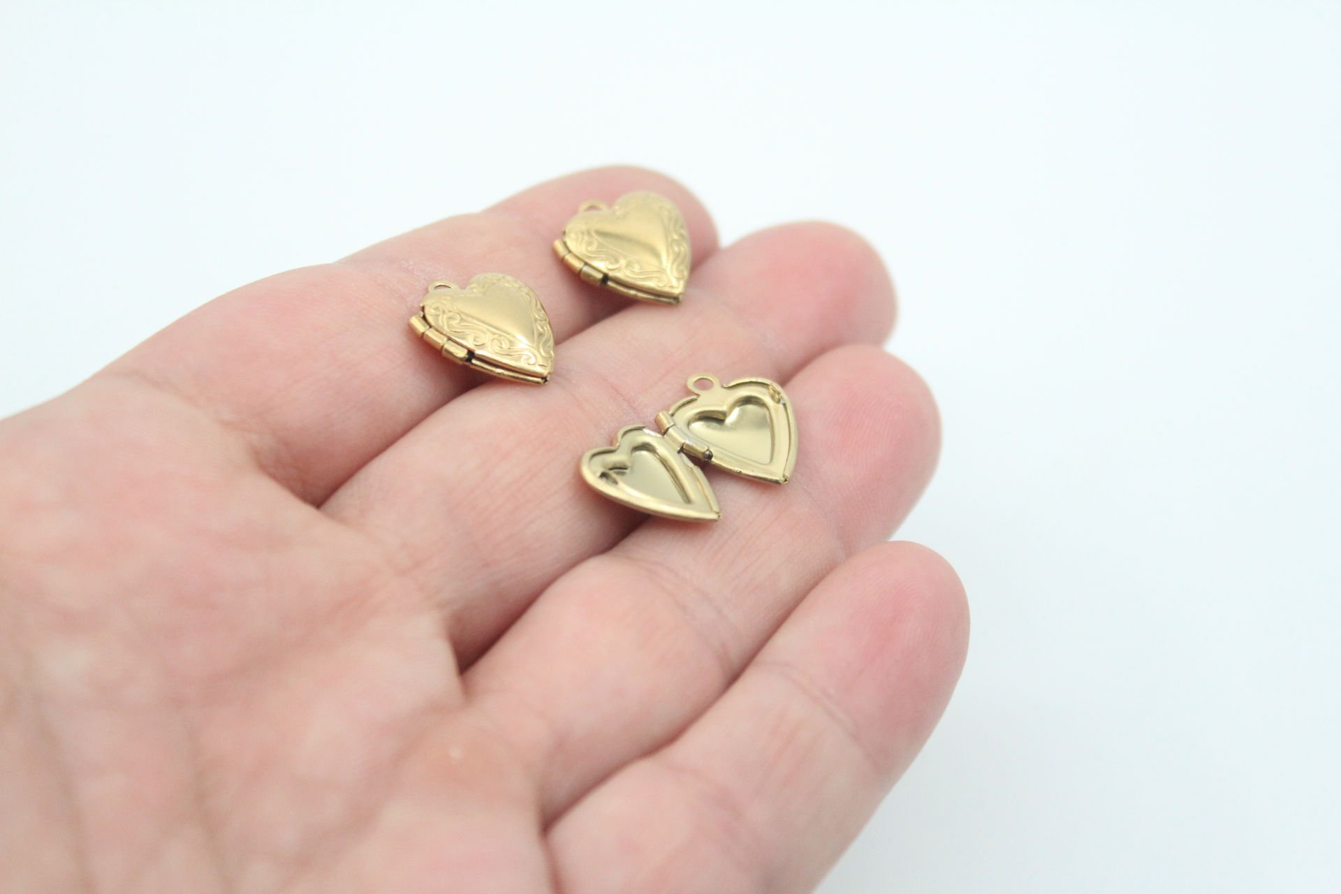 Çelik Küçük Kapaklı Kalp Sarı