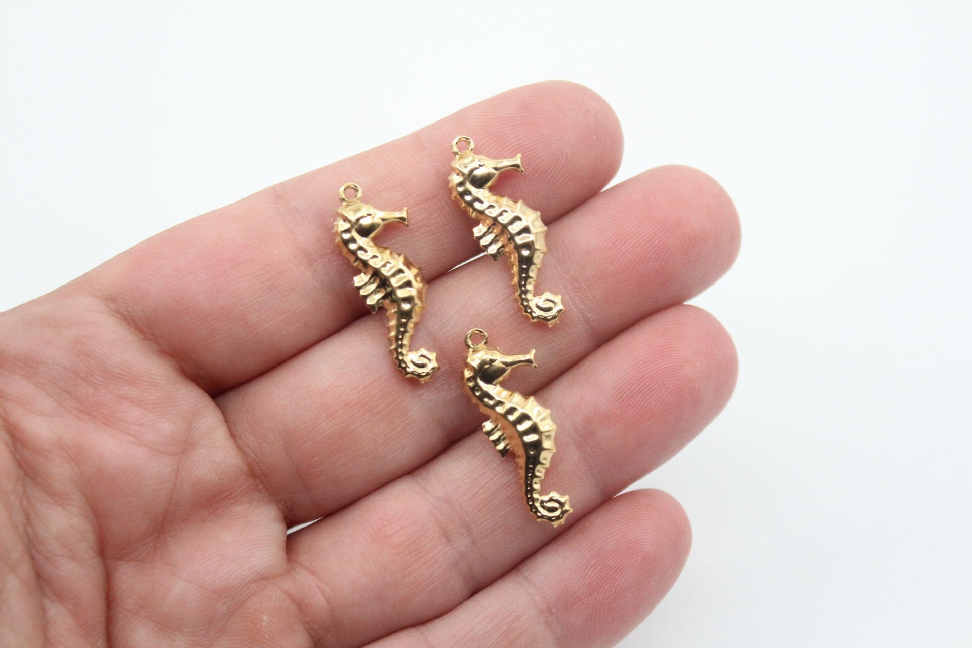 Deniz Atı Çelik Kolye Ucu