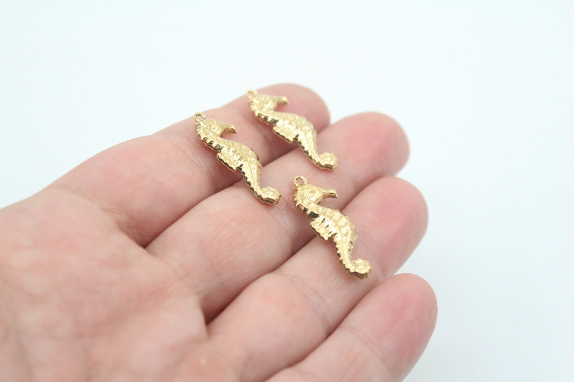 Deniz Atı Çelik Kolye Ucu