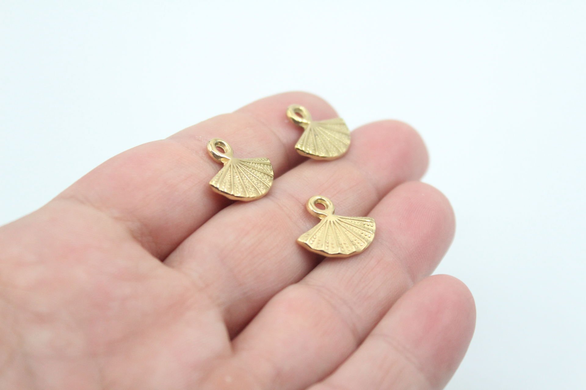 Yelpaze Çelik Kolye Ucu