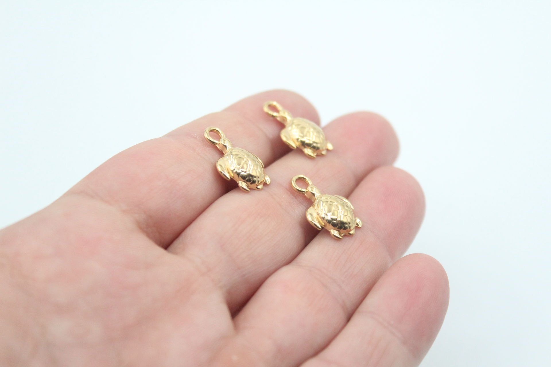 Kaplumbağa Çelik Kolye Ucu