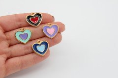 Altın Kap. İçiçe Kalp