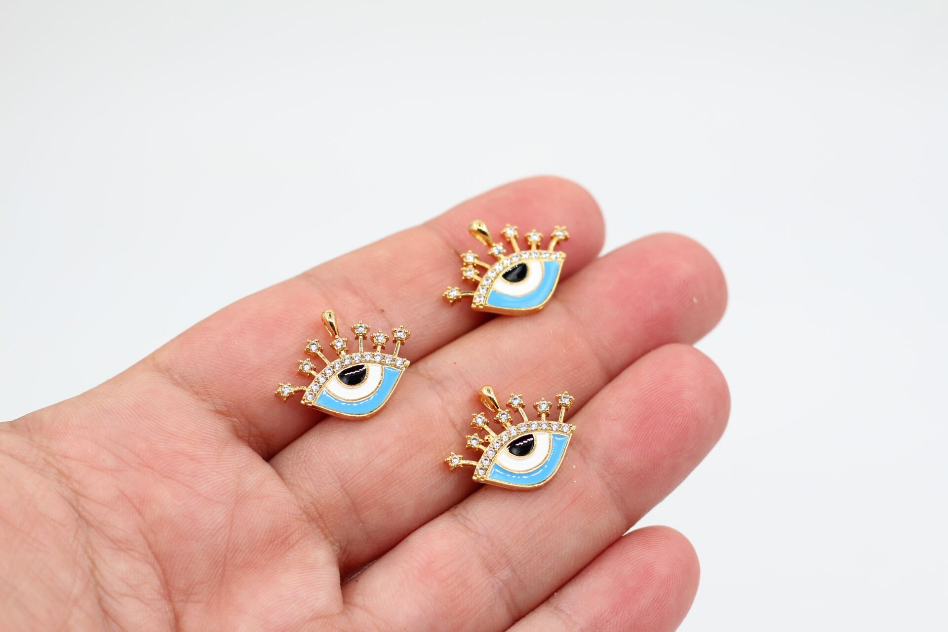 Altın Kap. Göz Mineli/Zirkonlu