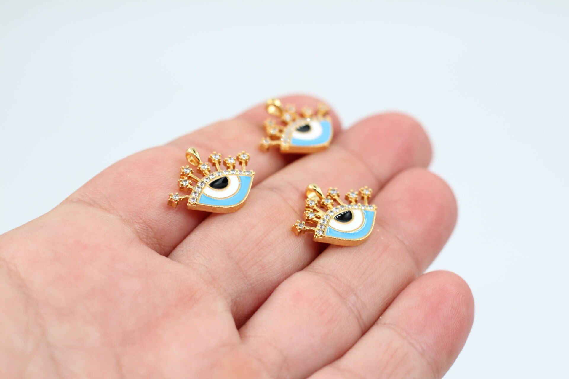 Altın Kap. Göz Mineli/Zirkonlu