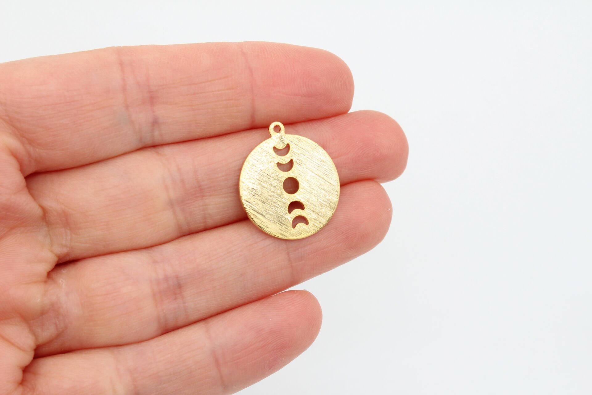 Altın Kaplama Yuvarlak Ayın Evreleri