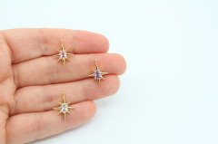 Altın Kap. Küçük Zirkon Kutup Yıldızı Pembe