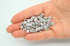 Triangle Boncuk Parlak Gümüş 25gr