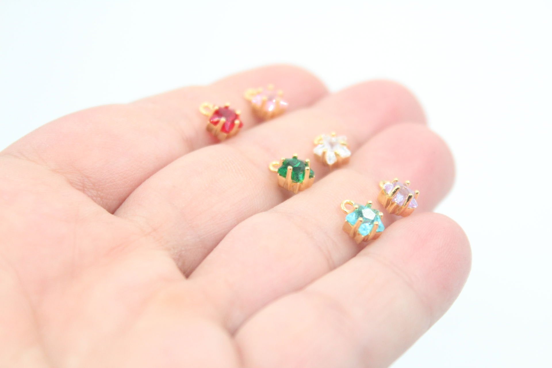 Altın Kaplama Zirkonlu Yıldız Kolye Ucu